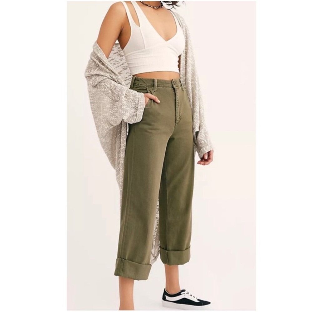 Free People Promenade Cocoon Kimono Knit Cardigan Longline Open Sweater One Size